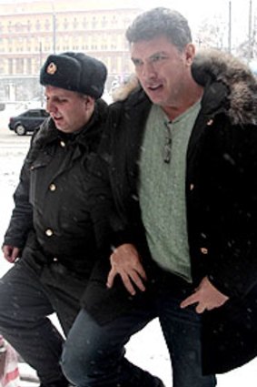 Boris Nemtsov (right).