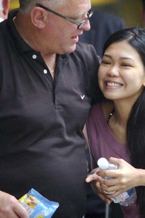 Maria Silva and boyfriend Steve Bromley at the Magistrates Court.