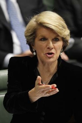 "People are going off on a tangent of their own issues" ... Julie Bishop.