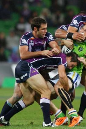 The big three: Cronk, Smith and Slater in action.