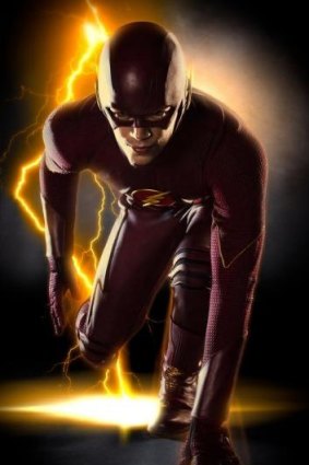 New hit shows ready to launch: Grant Gustin in <i>The Flash.</i>