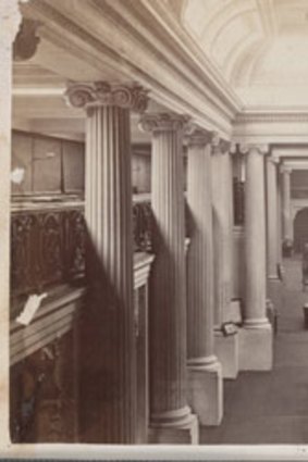 The State Library's Queens Hall in 1859.