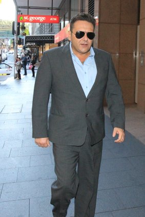 George Alex arriving to give evidence at the royal commission into the construction industry.