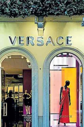The Versace store in Milan.