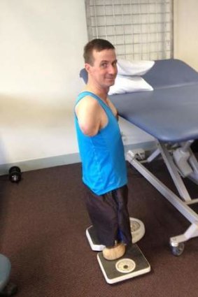 Limbless Brisbane man Matthew Ames is preparing to highlight the plight of the Amputees and Families Support Group Queensland.
