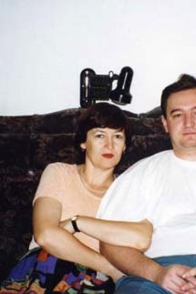 Died in detention: Sergei Magnitsky at home with his mother, Natalya.