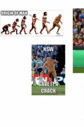 Reaction: Social media contributions about the Origin streaker.