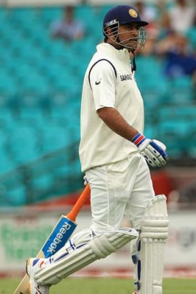 Indian captain Mahendra Singh Dhoni.