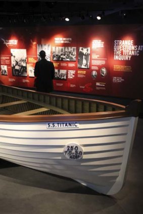 A boat in the exhibition.