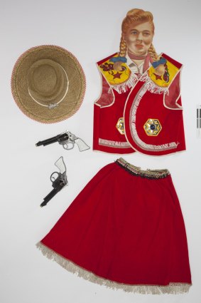 The arrival of television brought the A.L.Lindsay Toy Company's costume series, including Little Annie Oakley, to the fore.