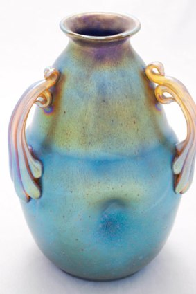 Produced circa 1905, this Loetz vase is valued at $3000 in Australia - more if sold overseas.