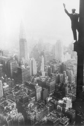 High life ... an  Empire State Building worker, circa 1931.