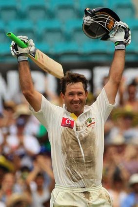 "If Ponting fails to negotiate this long and challenging road to the Ashes, it won't be for lack of determination."
