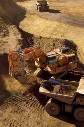 Digging deep: Rio Tinto produced a record amount of iron ore in 2012.