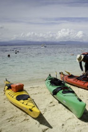 Kayaking in Tunku Abdul Rahman Park.