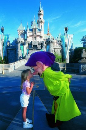 Fairytale characters at Disneyland.