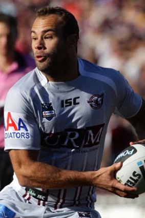 Weakness ... the Sea Eagles have conceded 28 of their 70 tries from kicks. The Sea Eagles defence, including Brett Stewart [pictured] will have to be on their guard against the Bulldogs.