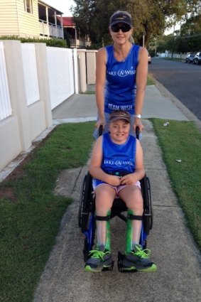 Harrison Wheatley and his aunty Tracy Allom train for the City2South.