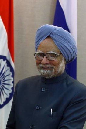 Near the end &#8230; the Indian Prime Minister, Manmohan Singh.