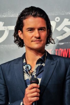 Orlando Bloom proves the man bob can be worn with a suit.