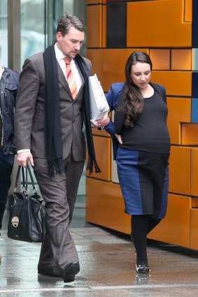 Katherine Bashour outside court.