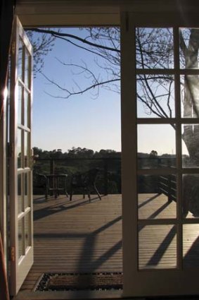 The vast deck with views.