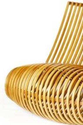 Curvy: Marc Newson's Bentwood chair was sold in 2010 for $75,000.