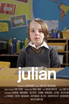 Movie poster for the Flickerfest-winning short film <i>Julian</i>.