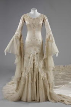 A Norman Hartnell wedding dress.