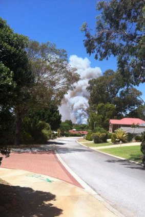 The Baldivis fire at Safety Bay Road, near Nairn Drive.