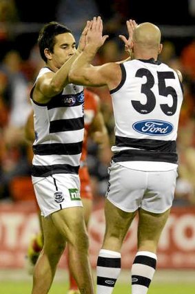 Teammates no more - Mathew Stokes and Paul Chapman in 2011.