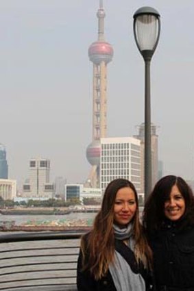 Mother and daughter in Shanghai, China.