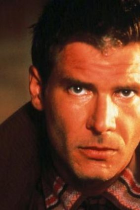 Harrison Ford as Rick Deckard in the 1982 movie <i>Blade Runner</i>.