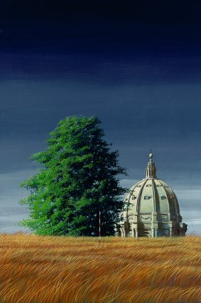 Jeffrey Smart's <i>The dome</i>, 1977.