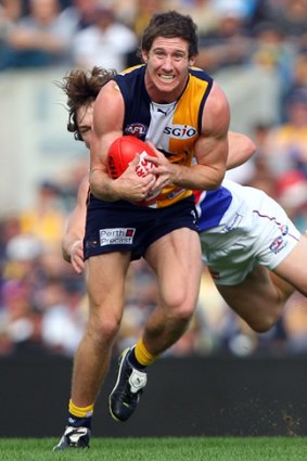 Eagle Patrick McGinnity could be out for one game after 'mother' jibe against  Melbourne's Ricky Petterd.