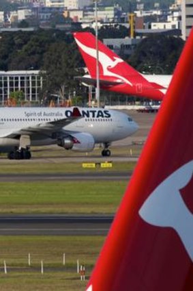 Caught on the hop: Qantas is embroiled in wrangles with three unions.