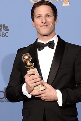 Golden Globe winner Andy Samberg stars in <i>Brooklyn Nine-Nine</i> which also won its category of best TV comedy.