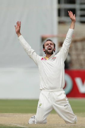 In a spin: Nathan Lyon could play in Perth.