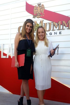 Mumm marquee's Ciara Moloney and Lucille McCart. 