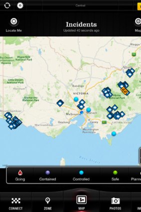 A screenshot of CFA FireReady app.