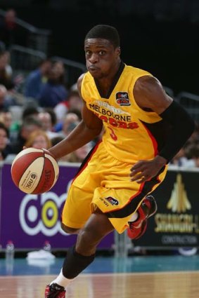 On guard: Jonny Flynn in action for the Melbourne Tigers.