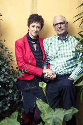 Life partners … Nitschke with his partner, Fiona Stewart.