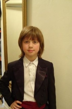 Leo Strelle, now 13, son of murdered Russia pianist Natalia Strelchenko.