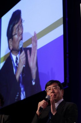 Asian Development Bank president Takehiko Nakao during the G20 meeting at the Four Seasons Hotel in Sydney in 2014. 
