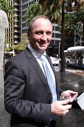 Electors first ... Barnaby Joyce willing to be a pest on land sales.