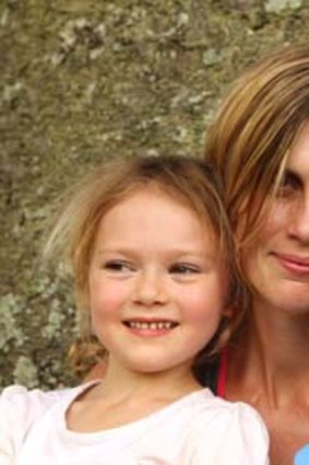 Grief: Brodie Donegan and her children.