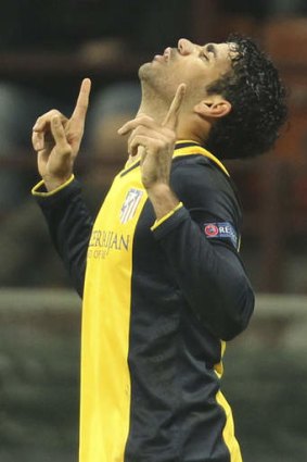 Match winner: Atletico Madrid's Brazilian forward Diego Costa.