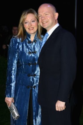 The British Foreign Secretary, William Hague, with his wife, Ffion.