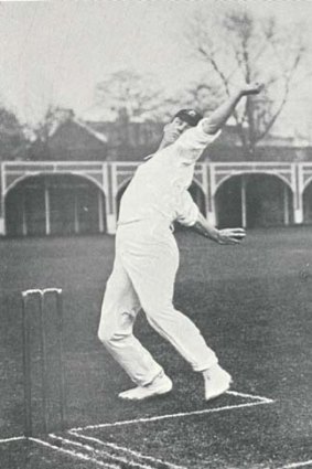 Pace ace ... Albert "Tibby" Cotter on a tour of England in 1905.