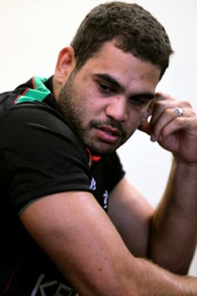 In doubt ... Greg Inglis out of action for Souths and the Maroons after a hip injury.